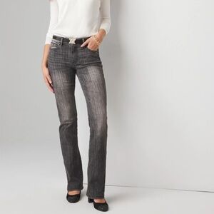 White House Black Market NWT Mid Rise Boot - Obsidian Black Jeans - 4 L
